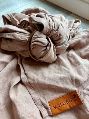 WildBird Linen Ring Sling in Dusty Blush